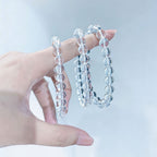 Natural white crystal bracelet for women transparent beads Brazilian crystal bracelet collector's grade