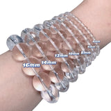 Natural white crystal bracelet for women transparent beads Brazilian crystal bracelet collector's grade