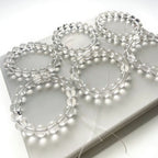 Natural white crystal bracelet for women transparent beads Brazilian crystal bracelet collector's grade