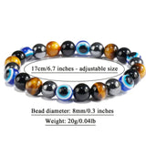Natural Stone Bracelet: Tiger's Eye, Citrine, and Green Aventurine—Premium Beaded Wristlet