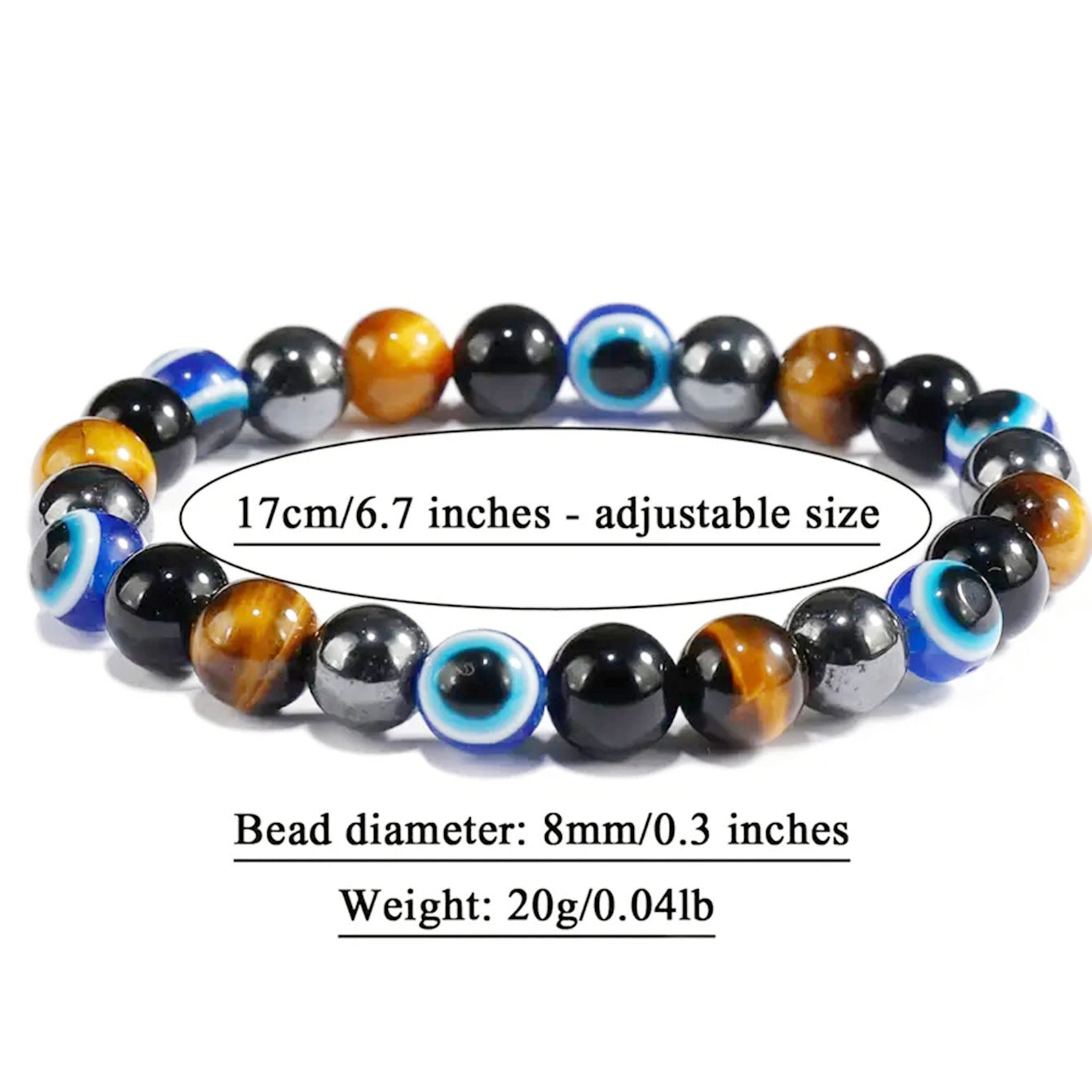 Natural Stone Bracelet: Tiger's Eye, Citrine, and Green Aventurine—Premium Beaded Wristlet