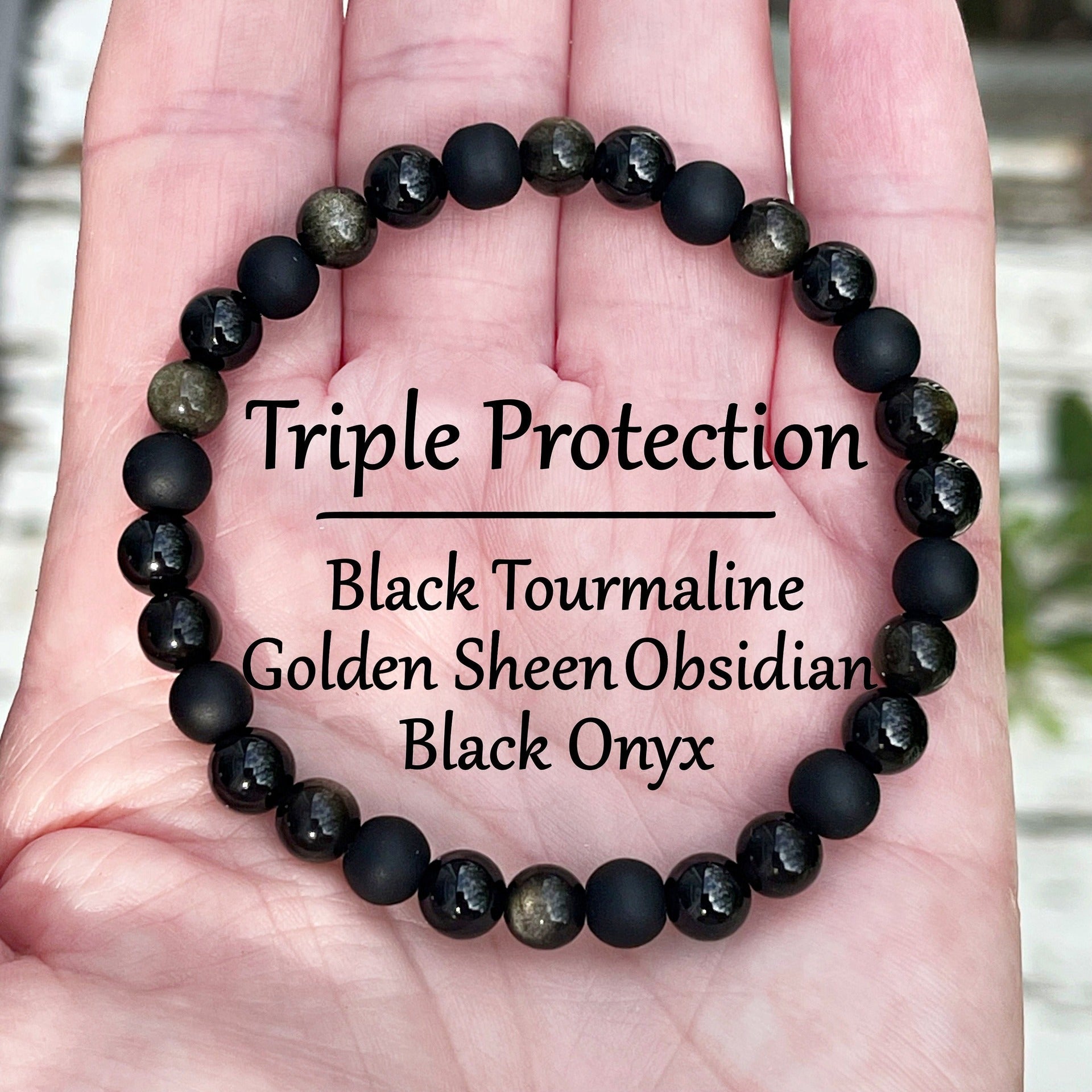 Natural Stone Bracelet: Tiger's Eye, Citrine, and Green Aventurine—Premium Beaded Wristlet