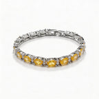 Zircon crystal inlaid bracelet, women's jewelry, colorfast, fashionable and simple.