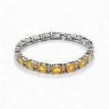 Zircon crystal inlaid bracelet, women's jewelry, colorfast, fashionable and simple.