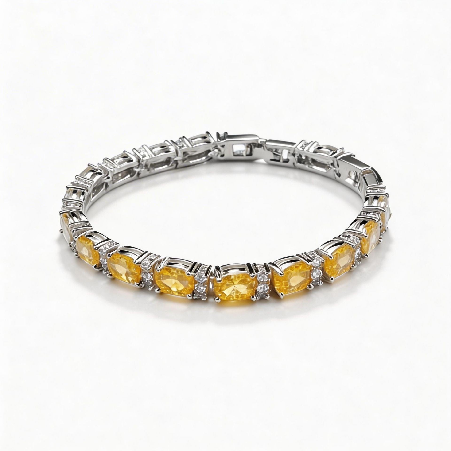 Zircon crystal inlaid bracelet, women's jewelry, colorfast, fashionable and simple.