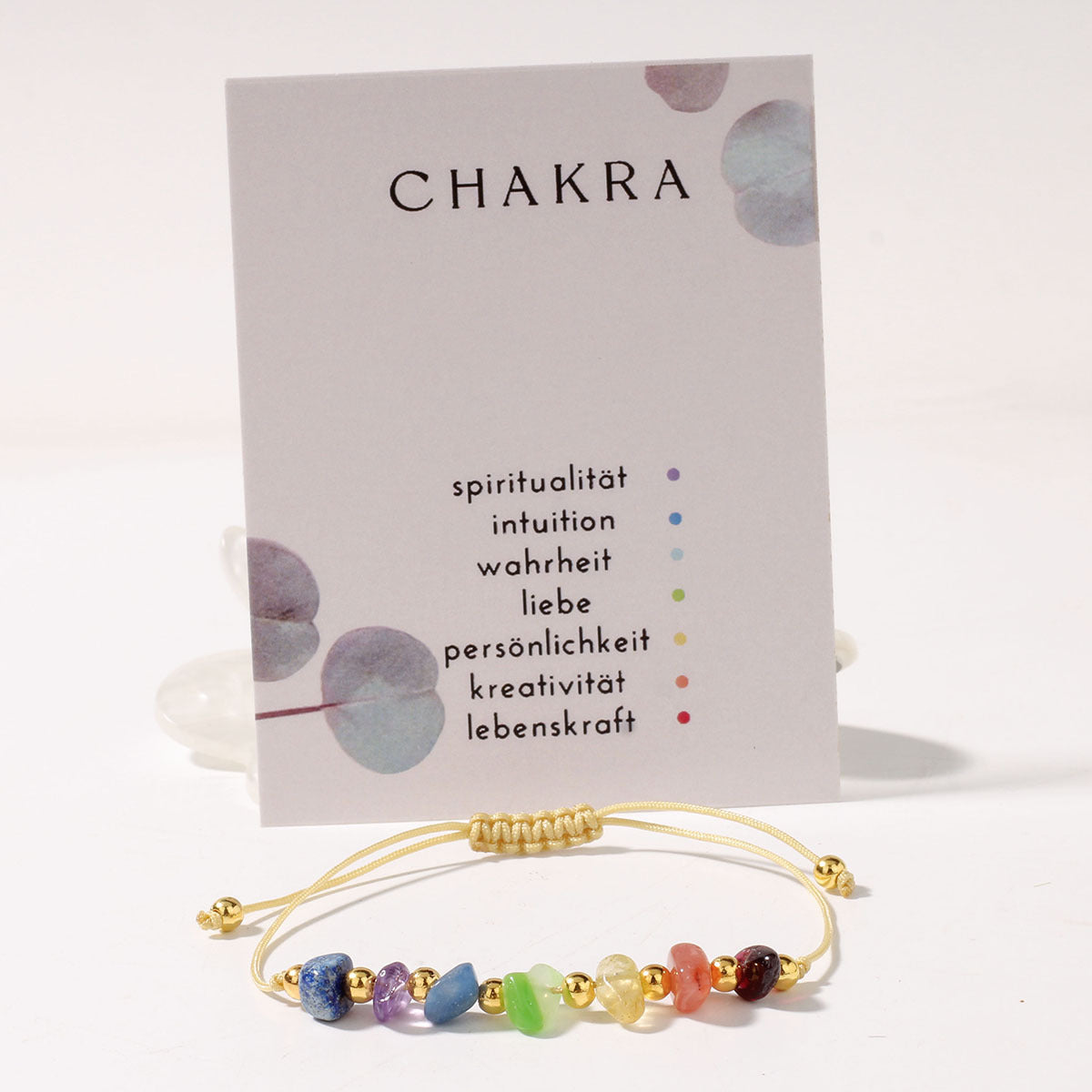Hand-Woven Double-Layer Crystal Bracelet — Bohemian Style Cord Wristband