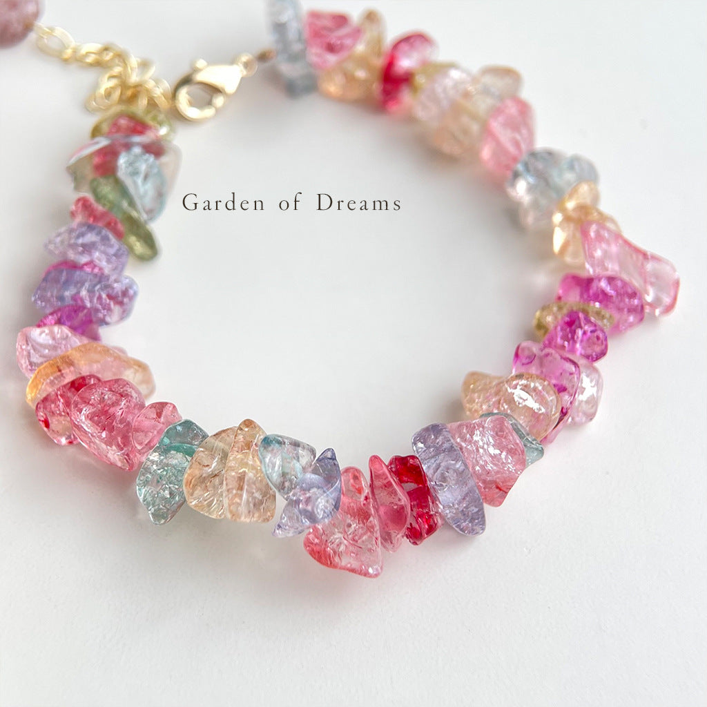 Dopamine  Handmade Design-Style Colored Natural Stone Chips and Glass Powder