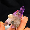 Natural Mexican "Cruz" Amethyst Mineral Specimen — High-Frequency Seed Crystal for Lemurian Meditation