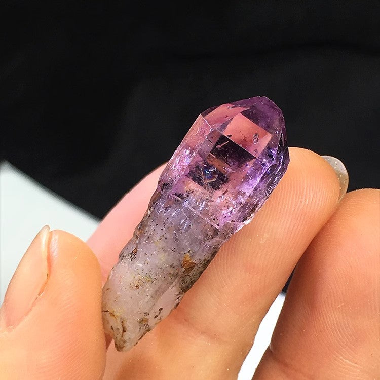 Natural Mexican "Cruz" Amethyst Mineral Specimen — High-Frequency Seed Crystal for Lemurian Meditation