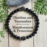 Natural Stone Bracelet: Tiger's Eye, Citrine, and Green Aventurine—Premium Beaded Wristlet