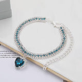 Three-Row Colorful Rhinestone Necklace