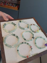 Natural Green Rutilated Quartz Bracelet — Designer Series Original High-End Crystal & Pearl Jewelry